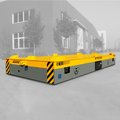 Steel Box Structure Electric Platform Cart Trackless For Material Transfer